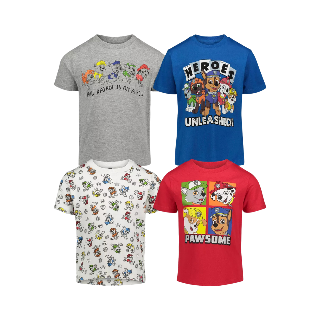 Boys Short Sleeve T-shirt-Pack Of 4